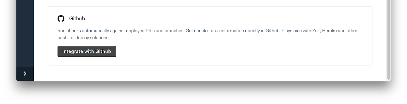 set up GitHub integration step 1